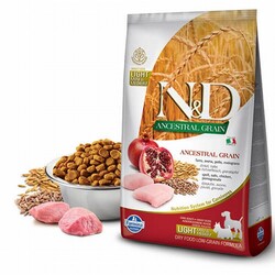 ND - N&D Ancestral Grain Tavuklu ve Narlı Küçük Irk Düşük Tahıllı Light Köpek Maması 2,5 Kg 