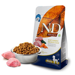 ND - N&D Brown Kuzu Etli Spirulina ve Havuçlu Küçük Irk Yetişkin Köpek Maması 2 Kg 