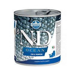 ND - N&D Ocean Pumpkin Balkabaklı Morina Balıklı Tahılsız Yavru Köpek Konservesi 285 Gr
