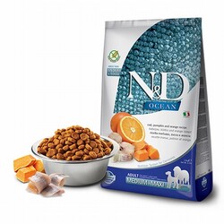 ND - N&D Ocean Pumpkin Balkabaklı Balıklı Portakallı Medium Maxi Tahılsız Yetişkin Köpek Maması 2,5 Kg 