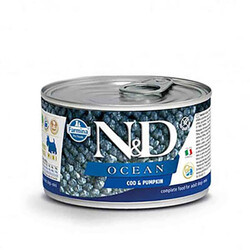 ND - N&D Ocean Pumpkin Balkabaklı Morina Balıklı Küçük Irk Tahılsız Yetişkin Köpek Konservesi 140 Gr