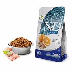 ND - N&D Ocean Ringa Balıklı Portakallı Tahılsız Yetişkin Kedi Maması 1,5 Kg 