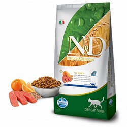 N&D Ocean Somonlu Portakallı Düşük Tahıllı Kısırlaştırılmış Kedi Maması 10 Kg - Thumbnail