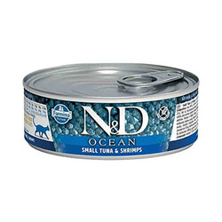 ND - N&D Ocean Ton Balığı ve Karidesli Tahılsız Yetişkin Kedi Konservesi 80 Gr