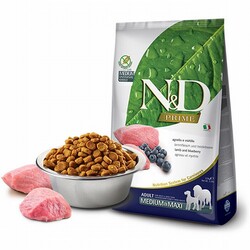 ND - N&D Prime Medium Maxi Kuzulu Yaban Mersinli Tahılsız Yetişkin Köpek Maması 2,5 Kg 