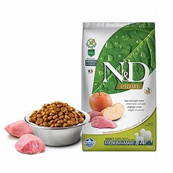 ND - N&D Prime Medium Maxi Yaban Domuzlu Elmalı Tahılsız Yetişkin Köpek Maması 12 Kg 