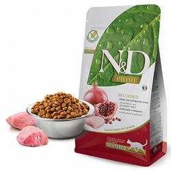 ND - N&D Prime Tavuklu Narlı Tahılsız Kısırlaştırılmış Kedi Maması 1,5 Kg 