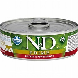ND - N&D Prime Tavuklu Narlı Tahılsız Yetişkin Kedi Konservesi 6 Adet 80 Gr 