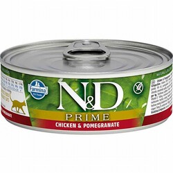 ND - N&D Prime Tavuklu Narlı Tahılsız Yetişkin Kedi Konservesi 6 Adet 80 Gr 