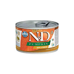 ND - N&D Pumpkin Balkabaklı ve Bıldırcınlı Küçük Irk Tahılsız Yetişkin Köpek Konservesi 140 Gr