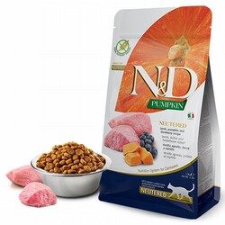 ND - N&D Pumpkin Balkabaklı Kuzulu Yaban Mersinli Tahılsız Kısırlaştırılmış Kedi Maması 1,5 Kg 