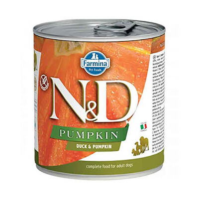 N&D Pumpkin Balkabaklı Ördekli Tahılsız Yetişkin Köpek Konservesi 285 Gr