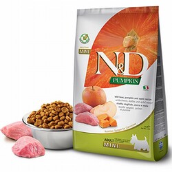 ND - N&D Pumpkin Balkabaklı Yaban Domuzlu Küçük Irk Tahılsız Yetişkin Köpek Maması 2,5 Kg 