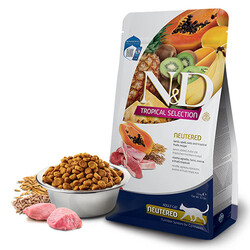 ND - N&D Tropical Selection Kuzu Etli ve Tropikal Meyveli Kısırlaştırılmış Kedi Maması 4+1 Kg 