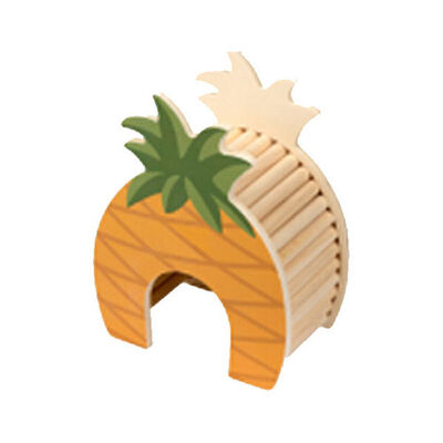 Pawise Ahşap Kemirgen Yuvası Ananas Şekilli 