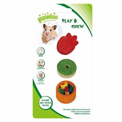 Pawise Ahşap ve Lif Yenilebilir Kemirgen Oyuncağı No 1 