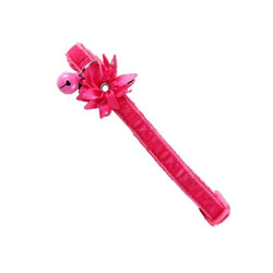 Pawise - Pawise Çiçekli Kedi Boyun Tasması Pembe 30 Cm 