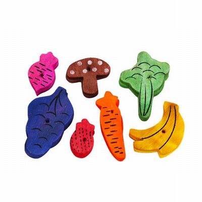 Pawise Meyve Sebze Kemirgen Oyuncağı 14 Parça 