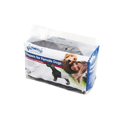 Pawise Köpek Alt Bağlama Pedi Small Siyah 12 Adet 