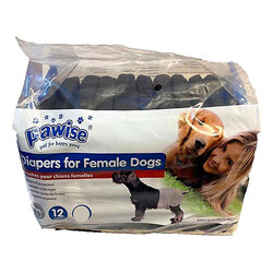 Pawise - Pawise Köpek Alt Bağlama Pedi XL Siyah 12 Adet 
