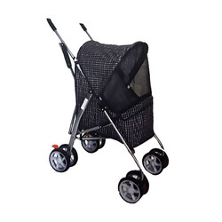 Pawise - Pawise Köpek Arabası Siyah 76x47x100 Cm 