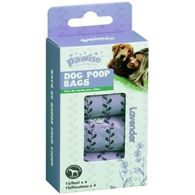 Pawise Lavanta Kokulu Köpek Dışkı Poşeti 4 Rulo 15'li 