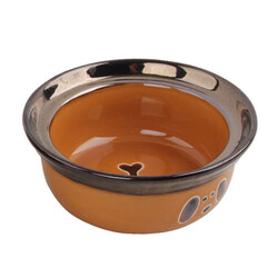 Pawise - Pawise Seramik Köpek Mama Kabı Turuncu 1100 Ml 