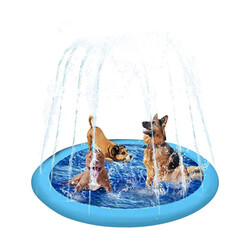 Pawise - Pawise Su Fışkırtmalı Şişme Köpek Yatağı Mavi 150 Cm 