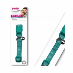 Pawise - Pawise Çapa Desenli Kedi Boyun Tasması Yeşil 