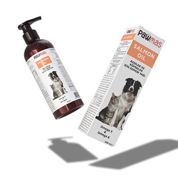 Pawmas Salmon Oil Omega 3 ve Omega 6 Kedi ve Köpekler İçin Somon Yağı 200 Ml - Thumbnail