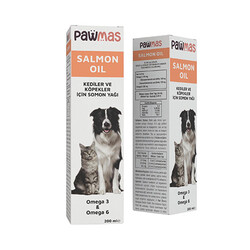 Pawmas Salmon Oil Omega 3 ve Omega 6 Kedi ve Köpekler İçin Somon Yağı 200 Ml - Thumbnail