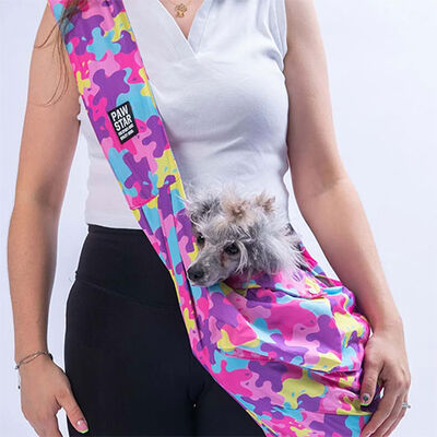 Pawstar Rosea Camouflage Crossbody Küçük Irk Köpek Taşıma Çantası 50x15x20 Cm 