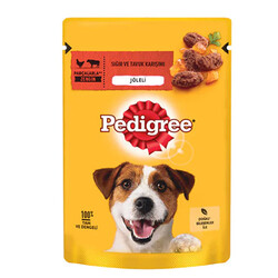Pedigree - Pedigree Pouch Sığır Etli ve Tavuklu Yetişkin Köpek Konservesi 100 Gr 