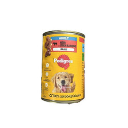 Pedigree - Pedigree Sığır Etli Yetişkin Köpek Konservesi 6 Adet 400 Gr 