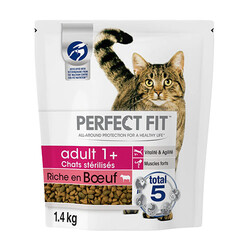 Perfect Fit - Perfect Fit Sterilised Sığır Etli Kısırlaştırılmış Kedi Maması 2 Adet 1,4 Kg 