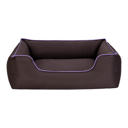 Pet Comfort - Pet Comfort Alpha Köpek Yatağı Kahverengi w Mor Biye Large 105x85 Cm