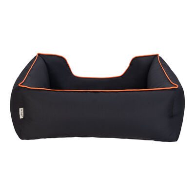 Pet Comfort Alpha Köpek Yatağı Siyah Turuncu Biye Medium 80x65 Cm