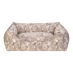 Pet Comfort - Pet Comfort Alpha Merta 04 Açık Kahverengi Beyaz Köpek Yatağı Large 105x85 Cm