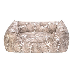 Pet Comfort - Pet Comfort Alpha Merta 04 Açık Kahverengi Beyaz Köpek Yatağı Medium 80x65 Cm
