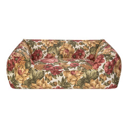 Pet Comfort - Pet Comfort Alpha Merta 07 Gül Desenli Köpek Yatağı Large 105x85 Cm