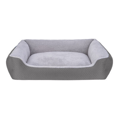 Pet Comfort Bravo Duo Peluş Köpek Yatağı Gri XL 105X80 Cm