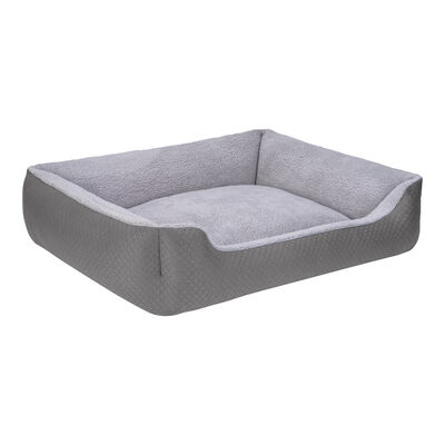 Pet Comfort Bravo Duo Peluş Köpek Yatağı Gri XL 105X80 Cm
