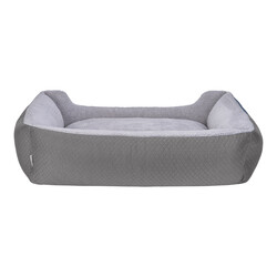 Pet Comfort Bravo Duo Peluş Köpek Yatağı Gri XL 105X80 Cm - Thumbnail
