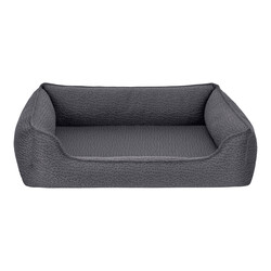 Pet Comfort - Pet Comfort Bravo Siena Ortopedik Kedi ve Köpek Yatağı Gri Large 90x70 Cm