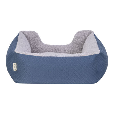 Pet Comfort Echo Kedi ve Köpek Yatağı Mavi Gri Peluş Small 60x50 Cm