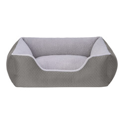 Pet Comfort - Pet Comfort Echo Köpek Yatağı Gri Peluş Medium 80x65 Cm