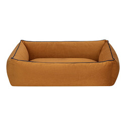 Pet Comfort - Pet Comfort Golf Kedi ve Köpek Yatağı Hardal w Parliament Mavi Biye Small 75x60 Cm  Pet Comfort - Pet Comfort Golf Kedi ve Köpek Yatağı Hardal w Parliament Mavi Biye Small 75x60 Cm