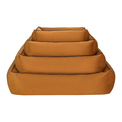 Pet Comfort Golf Kedi ve Köpek Yatağı Hardal w Parliament Mavi Biye Small 75x60 Cm 