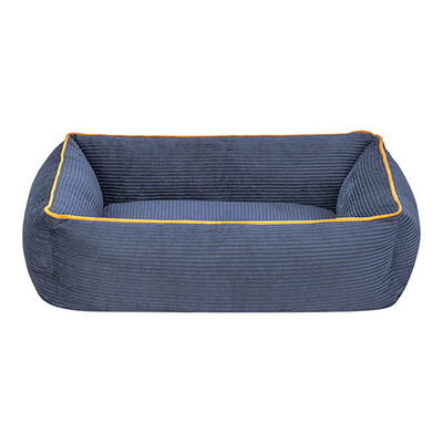 Pet Comfort Golf Kedi ve Köpek Yatağı Parliament Mavi w Hardal Biye XS 55x45cm 