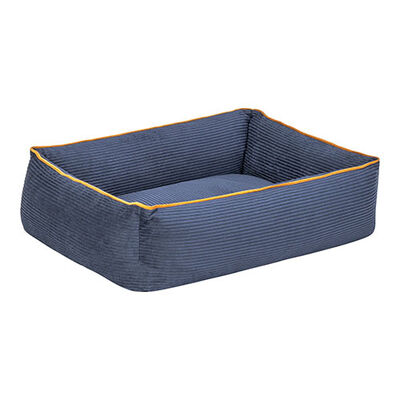 Pet Comfort Golf Kedi ve Köpek Yatağı Parliament Mavi w Hardal Biye XS 55x45cm 